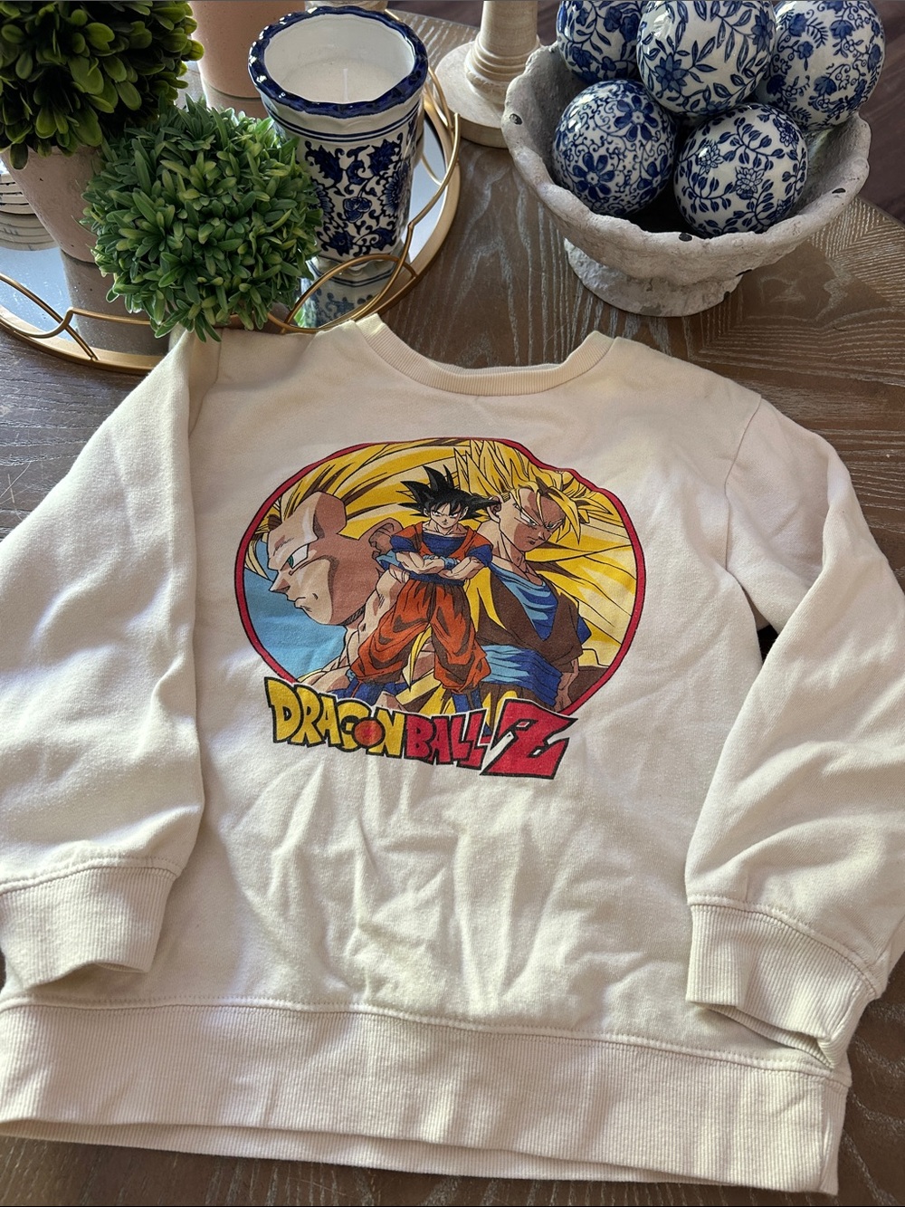 Boys Dragon Ball Z Crewneck Sweatshirt Small